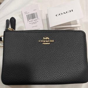 Coach Double Corner Zip Wristlet